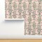 Chinoiserie Pink Botanical Nature Oranges Lemons Birds Custom Pre-pasted Wallpaper by Spoonflower Pre-Pasted Wallpaper 2FT Wide
